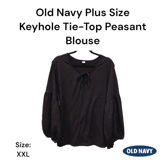 Old Navy Tops - Old Navy Plus Size Keyhole Peasant Blouse
